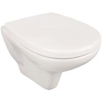 aquasu '  Wand-WC kiSa, Tiefspüler, Weiß, Duroplast WC-Sitz, Mit Absenkautomatik, Mit Take-Off-Funktion - 