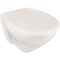 aquasu '  Wand-WC Picco | Tiefspüler | Weiß | Mit spezieller Nano-Oberflächenstruktur | Hygiene | Toilette | Klo | Bad | Badezimmer | Keramik | Gäste-WC |