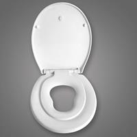 woltu WC-Sitz Kunststoff Weiß mit Absenkautomatik WS2601