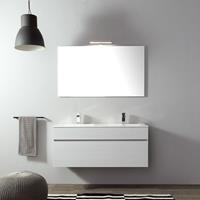 kiamamivalentina Moderne Badezimmermöbel In Grau 120 Cm Mit Doppelwaschbecken I Serie Sole - KIAMAMI VALENTINA