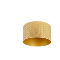 qazqa Lampenschirm Gold 35/35/20 Dreieck Design - Gold/Messing