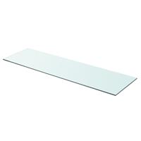 vidaXL Schappen 2 st 90x25 cm glas transparant