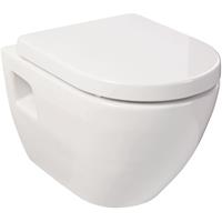 sanitop-wingenroth Wand-WC Set Style the Start | weiß | WC-Sitz Soft-Schließ Komfort | Schallschutzset für Wand-WC - 