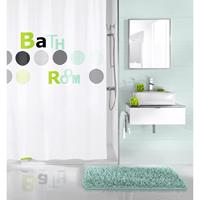kleinewolke Duschvorhang Bathroom mint, 180 x 200 cm - Kleine Wolke