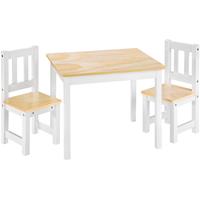 tectake - kindermeubelset - tafel en 2 stoelen - robuust - 402376