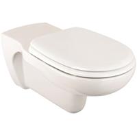 aquasu ' Verlängertes Wand-WC Atrato mit WC-Sitz | altersgerechter Tiefspüler | Hänge-WC weiß | Abgang waagerecht | mit Verlängerung | 04843 9