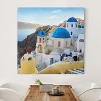 Klebefieber Leinwandbild Architektur & Skyline Santorini