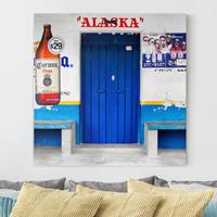 Klebefieber Leinwandbild Architektur & Skyline ALASKA Blue Bar
