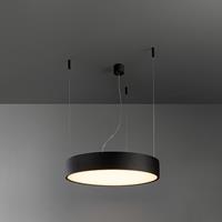 modularlighting Modular Lighting Flat Moon 450 Suspension Down LED DALI GI MO 13300432 Schwarz strukturiert