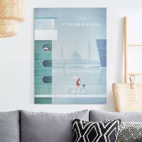 Klebefieber Leinwandbild Reiseposter - Kopenhagen