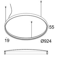 deltalight Delta Light Superloop PLUS HC SBL 90 DL 205629300B Schwarz