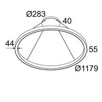 deltalight Delta Light Super-Oh SLIM HP CS SBL 120 UP-DOWN DL 207449300W Weiß