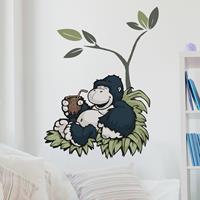 Klebefieber Wandtattoo Kinderzimmer NICI - Wild Friends Affe genießt