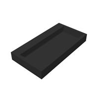 bestdesign Best Design Nero Opera solid surface wastafel 80x42x10cm