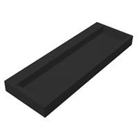 bestdesign Best Design Nero Opera solid surface wastafel 120x42x10cm