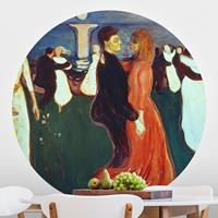 Klebefieber Runde Tapete selbstklebend Edvard Munch - Der Tanz des Lebens