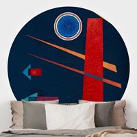 Klebefieber Runde Tapete selbstklebend Wassily Kandinsky - Mächtiges Rot