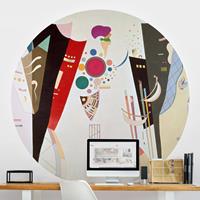 Klebefieber Runde Tapete selbstklebend Wassily Kandinsky - Wechselseitiger Gleichklang