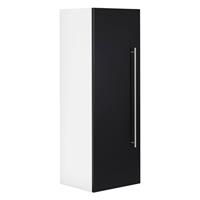 Badezimmermöbel Highboard LAGOS-02 mit Tür schwarz, B x H x T ca. 35 x 100 x 30cm