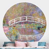 Klebefieber Runde Tapete selbstklebend Claude Monet - Brücke Monets Garten