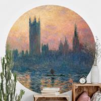 Klebefieber Runde Tapete selbstklebend Claude Monet - London Sonnenuntergang