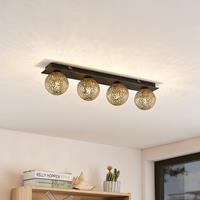 Lucande Evory plafondlamp, hoekig, 4-lamps