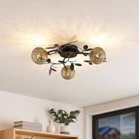 Lucande Evory plafondlamp, rond, 3-lamps