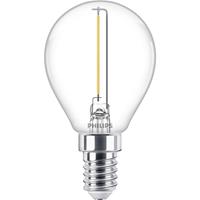 Philips LED-lamp Energielabel A++ (A++ - E) E14 Kogel 1.4 W = 15 W Warmwit (Ø x l) 4.5 cm x 8 cm 1 stuk(s)