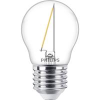 philips LED Lampe ersetzt 15W, E27 Tropfen P45, klar, warmweiß, 136 Lumen, nicht dimmbar, 1er Pack [Energieklasse A++]