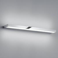 helestra LED Wandleuchte Slate in Chrom und Transparent-satiniert 12W 740lm IP44 600mm - 
