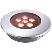 deko-light LED Bodeneinbauleuchte Flat I in Silber 17W RGB IP67 - 