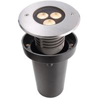 deko-light LED Bodeneinbauleuchte Bodeneinbauleuchte II in Silber und Transparent 3W 280lm IP67 - 