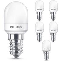 philips LED Lampe ersetzt 7W, E14 T25 Kühlschranklampe, warmweiß, 70 Lumen, nicht dimmbar, 6er Pack [Energieklasse A++] - 