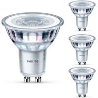 philips LED Lampe ersetzt 35W, GU10 Reflektor PAR16, warmweiß, 255 Lumen, nicht dimmbar, 4er Pack [Energieklasse A+] - 