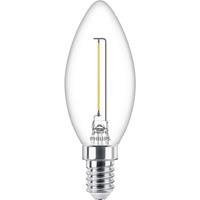 philips LED Lampe ersetzt 15W, E14 Kerze B35, klar, warmweiß, 136 Lumen, nicht dimmbar, 1er Pack [Energieklasse A++]