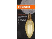 osram LED VINTAGE 1906 CLASSIC BW 22 FS Warmweiß Filament Gold Gedreht E14 Kerze, 293274