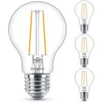 philips LED Lampe ersetzt 25W, E14 Tropfenform P45, klar, warmweiß, 250 Lumen, nicht dimmbar, 4er Pack [Energieklasse A++] - 