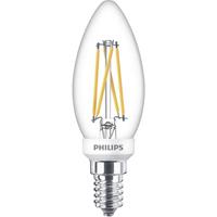 philips LED WarmGlow Lampe ersetzt 25W, E14 Kerzenform B35, klar, warmweiß, 250 Lumen, dimmbar, 1er Pack [Energieklasse A+]