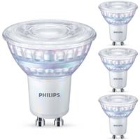 philips LED WarmGlow Lampe ersetzt 80W, GU10 Reflektor PAR16, warmweiß, 575 Lumen, dimmbar, 4er Pack [Energieklasse A++] - 