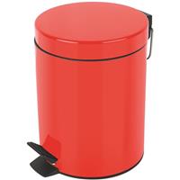 spirella Kosmetikeimer 'Sydney Rot' Mülleimer Treteimer Abfalleimer - 3 Liter – mit herausnehmbaren Inneneimer