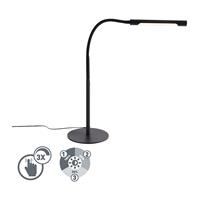 Qazqa Design Tafellamp Zwart Incl. Led Met Touch Dimmer - Palka