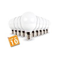 eclairagedesign Los mit 10 LED-Lampen E14 Mini Globe 5,5 W 470 Lumen Gl. 40 W. | Farbtemperatur: Warmweiß 2700K - ECLAIRAGE DESIGN