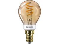 philips LED Lampe ersetzt 15W, E14 Tropfen P45, gold, warmweiß, 136 Lumen, dimmbar, 1er Pack [Energieklasse A]