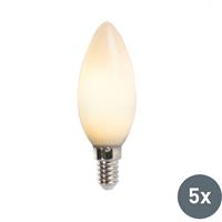 luedd 5er-Set LED-Kerzenlampe E14 2W 180 Lumen 2350K nicht dimmbar - 