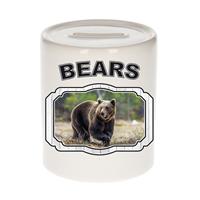 Bellatio Dieren bruine beer spaarpot - bears/ beren spaarpotten kinderen 9 cm -