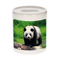 Bellatio Dieren foto spaarpot grote panda 9 cm - pandaberen spaarpotten jongens en meisjes -