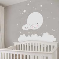 Cloud Star Moon kinderkamer decoratie muursticker, afmeting: 157cm x 157cm