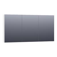 Saniclass Plain Spiegelkast 139x70x15cm Mat Wit SK-PL140MW