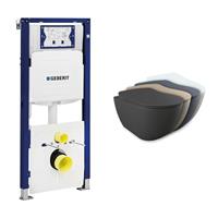 geberit UP320 toiletset met Sanigoods Alpha toilet met sproeier naar keuze en softclose zitting