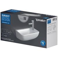 Duravit Me by starck fonteinset 40x22cm met koudwaterkraan en sifon wit 47174000A1